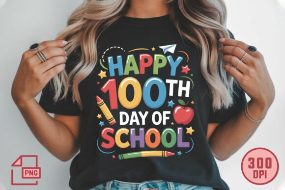 Celebrate 100 Days: Designing with the Happy 100th Day of School PNG