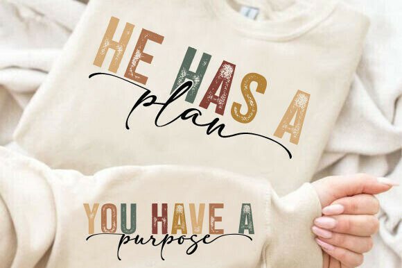 Christian Quote PNG: He Has a Plan for Creative Faith Projects