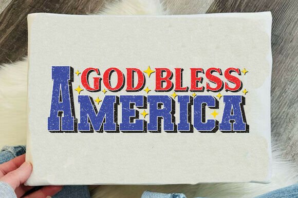 Designing with Pride: The God Bless America Shirt, Patriotic PNG