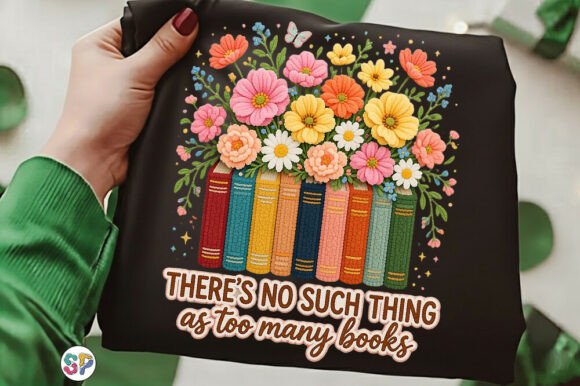 Faux Yarn Floral Bookish Sublimation Png: A Designer's Cozy Companion