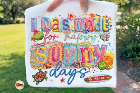 Faux Yarn Sunny Days Summer Shirt Png: A Handmade Summer Vibe