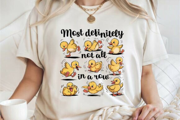 Funny Sarcastic Ducks Not All in a Row: A Designer's Quirky Secret Weapon