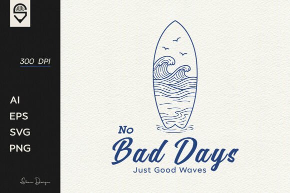 Minimalist Surfboard Ocean Design: Your Go-To Coastal Graphics