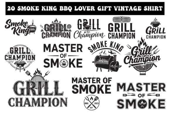 Smoke King BBQ Lover SVG: Bold Vectors for Grill Masters