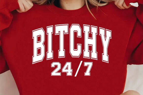 Unleash Your Brand's Edge with Bitchy 24/7 PNG Digital Design