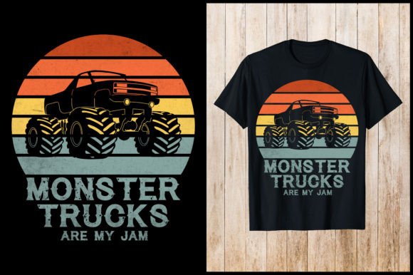 Unleashing the Vibe: Why Monster Trucks Are My Jam Retro T-Shirt is Your Next Creative Powerhouse